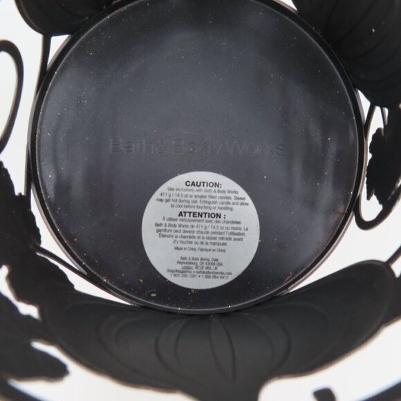 Bath & Body Works Fall Harvest Copper Metal Pumpkin Leaves Candle Holder Autumn - Picture 6 of 9